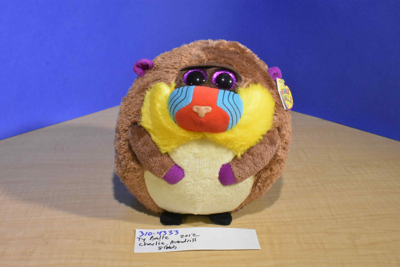 Ty Beanie Ballz Charlie Mandrill 2012 Beanbag Plush