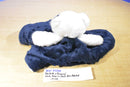 Blankets and Beyond White Bear on Blue 2016 Security Blanket