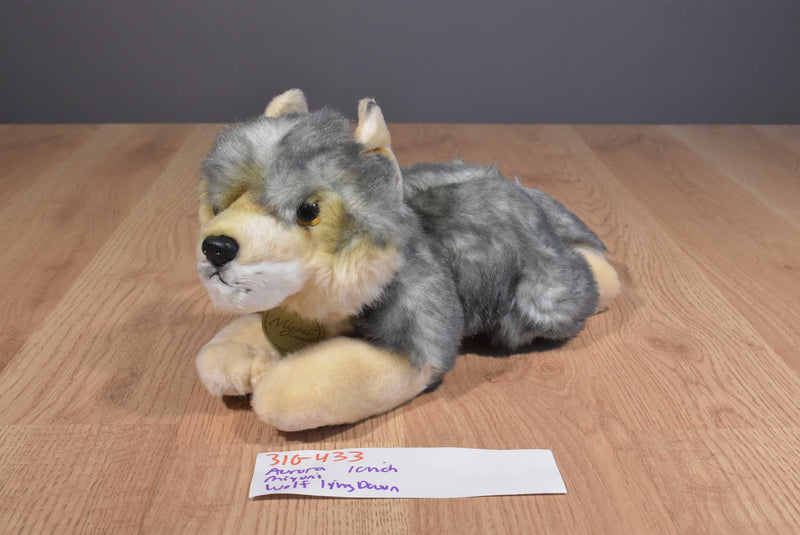 Aurora Miyoni Grey Wolf 2015 Beanbag Plush