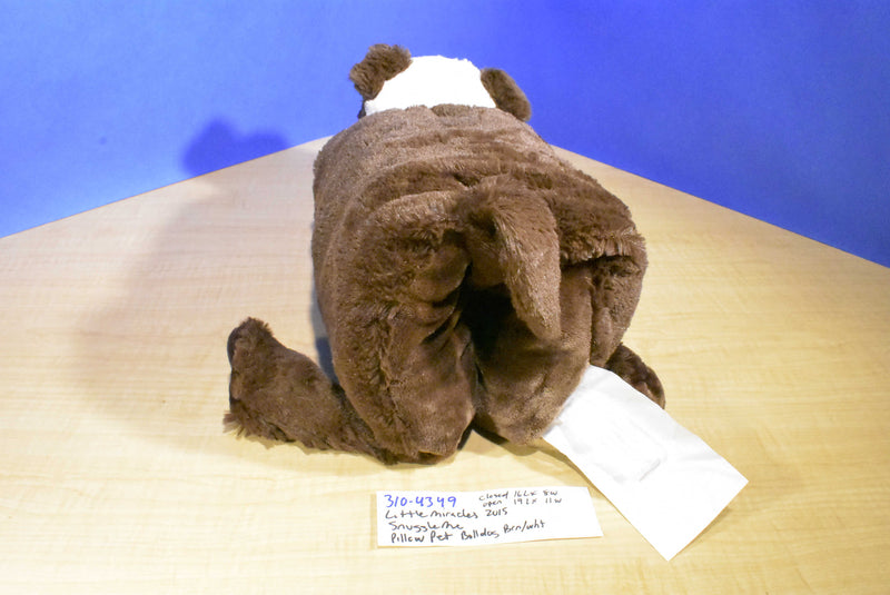 Little Miracles Snuggle Me Bulldog 2015 Pillow Plush