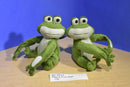 Hugging Green Frogs Plushes