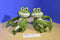 Hugging Green Frogs Plushes