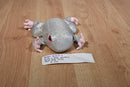 Silver and Pink Frog Beanbag Plush