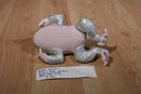 Silver and Pink Frog Beanbag Plush