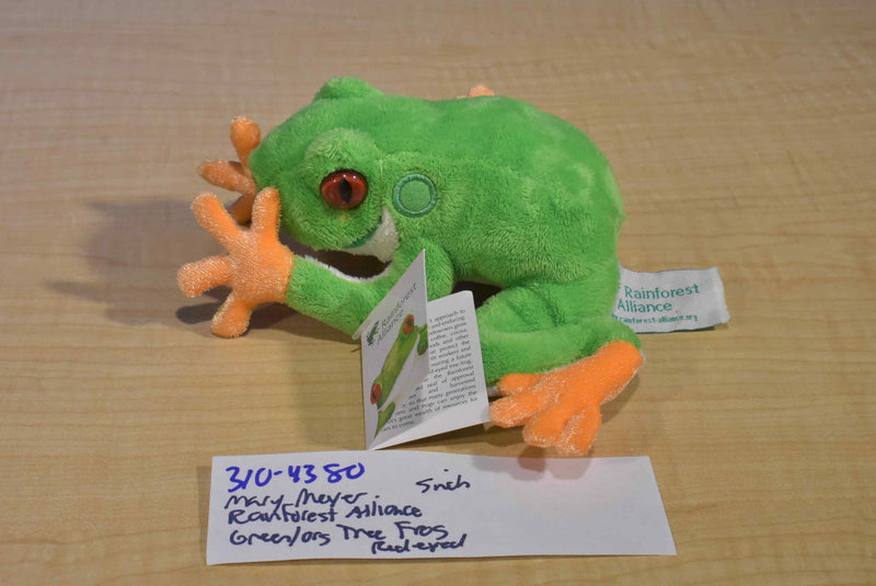 Mary Meyer Rainforest Alliance Green Tree Frog Plush