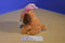 Sound n Light Tan and White Puppy Dog With Pink Bunny Ears Plush