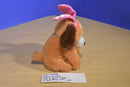 Sound n Light Tan and White Puppy Dog With Pink Bunny Ears Plush