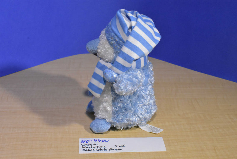 Chosun Wintertime Blue and White Penguin Beanbag Plush