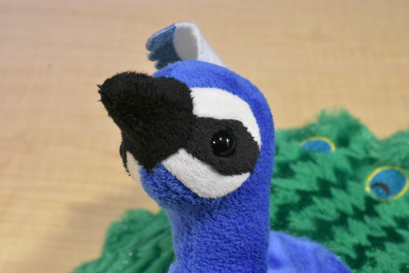 Soft Buddies Friends Forever Blue and Green Peacock Plush