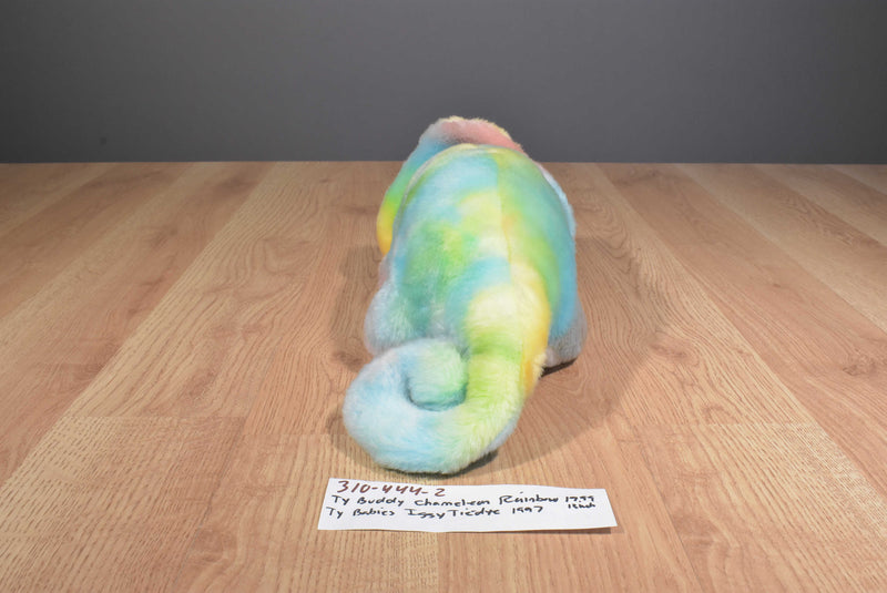Ty Beanie Buddy 1999 Rainbow and Baby 1997 Iggy Tie Dye Beanbag Plushes