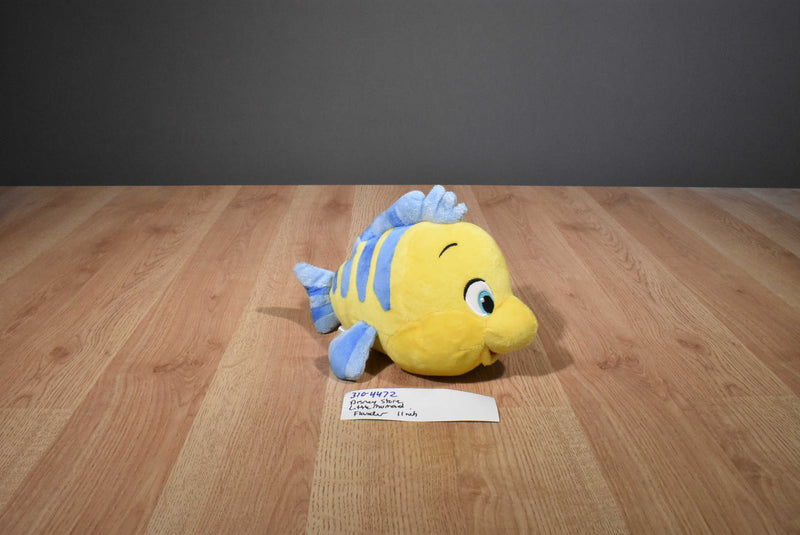 Disney Store The Little Mermaid Fish Flounder Beanbag Plush