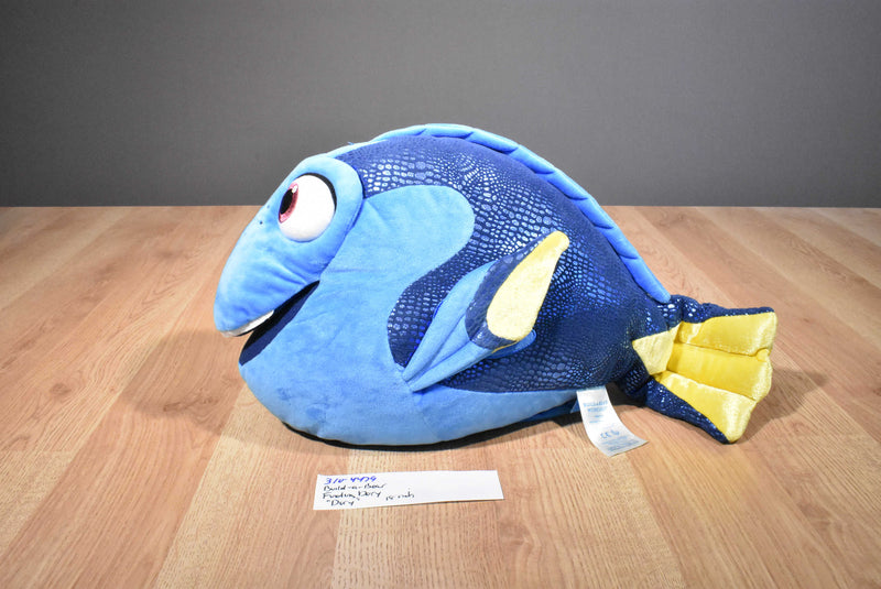 Build-a-Bear Disney "Finding Dory" Dory the Blue and Yellow Tang Fish 2016 Beanbag Plush