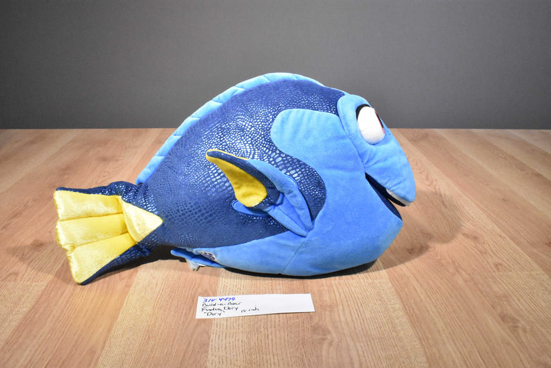 Build-a-Bear Disney "Finding Dory" Dory the Blue and Yellow Tang Fish 2016 Beanbag Plush
