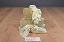 Handmade Tan Teddy Bear Yellow Lace Dress Roses Beanbag Plush