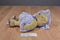 Handmade Tan Teddy Bear Purple Lace Dress Rhinestones Beanbag Plush