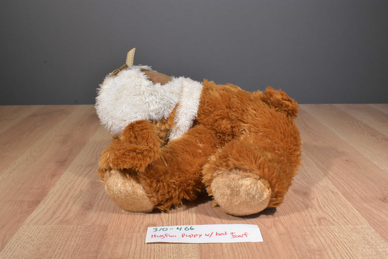 Hugfun Graham Brown Puppy Bomber Hat 2006 Beanbag Plush