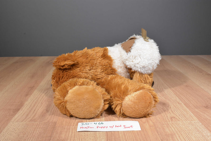 Hugfun Graham Brown Puppy Bomber Hat 2006 Beanbag Plush