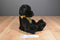 Russ Bizzie Showbiz Black Gold Bear Beanbag Plush