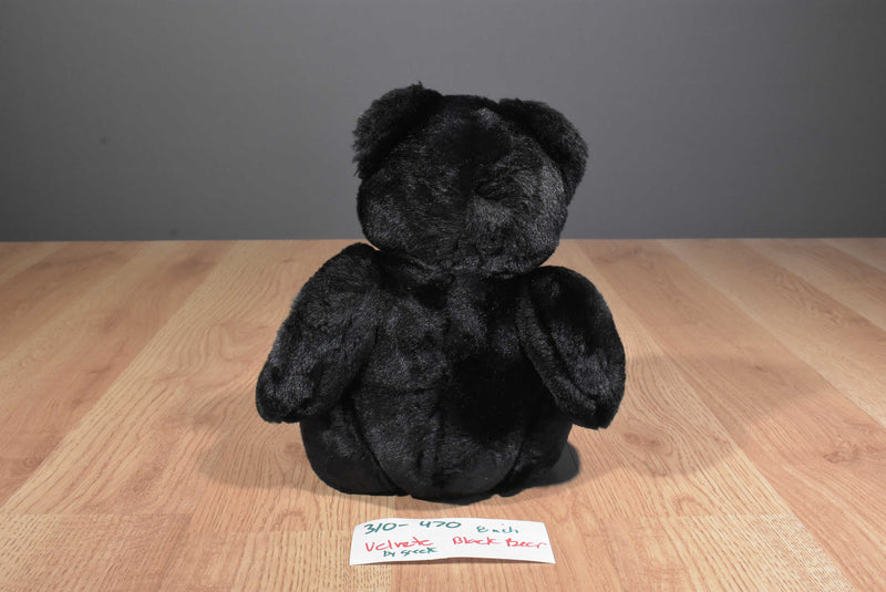 Velvets by Greek Black Teddy Bear Beanbag Plush