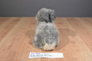 Grey and Tan Bunny Rabbit with Bow Plush