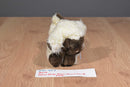 A&A Dew Drop Brown Faced White Lamb 1992 Beanbag Plush