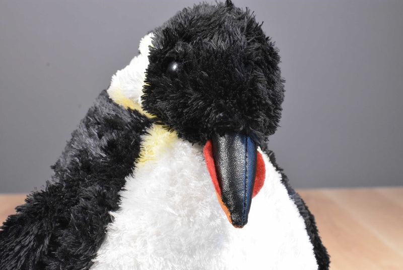 Aurora Emperor Penguin with Baby Chick Beanbag Plush