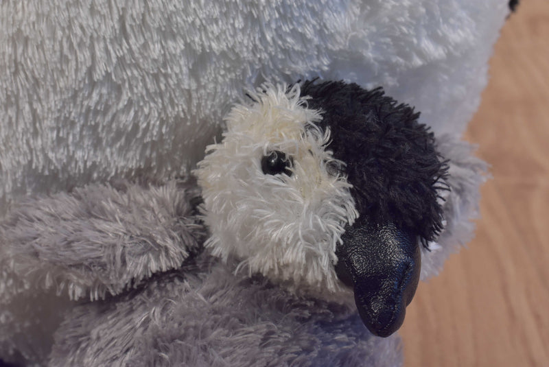 Aurora Emperor Penguin with Baby Chick Beanbag Plush