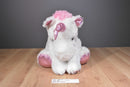 Kellytoy Whimsical White Pink Unicorn 2017 Plush