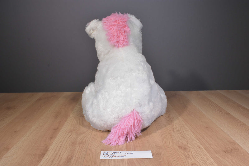 Kellytoy Whimsical White Pink Unicorn 2017 Plush