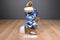 Dan Dee Brown and White Bunny Rabbit in Blue Camo Shirt and Hat Plush