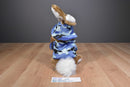 Dan Dee Brown and White Bunny Rabbit in Blue Camo Shirt and Hat Plush