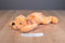 Ty Pillow Pals Purr Orange Tiger Cat 1996 Plush