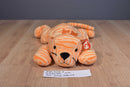 Ty Pillow Pals Purr Orange Tiger Cat 1996 Plush