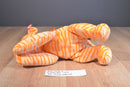 Ty Pillow Pals Purr Orange Tiger Cat 1996 Plush