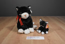 Ty Buddy and Baby Zip Black and White Cat Beanbag Plush