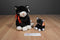 Ty Buddy and Baby Zip Black and White Cat Beanbag Plush