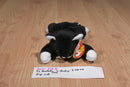 Ty Buddy and Baby Zip Black and White Cat Beanbag Plush
