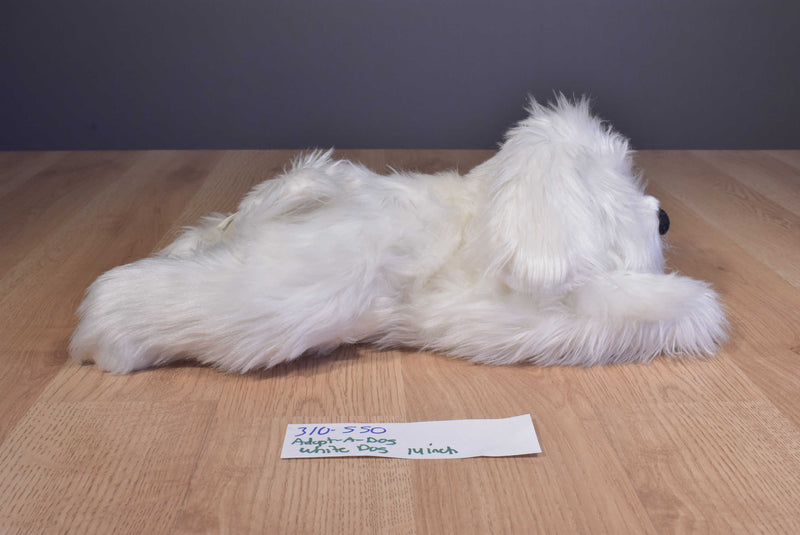 Novelty Toys Adopt-A-Dog White Dog 2010 Beanbag Plush