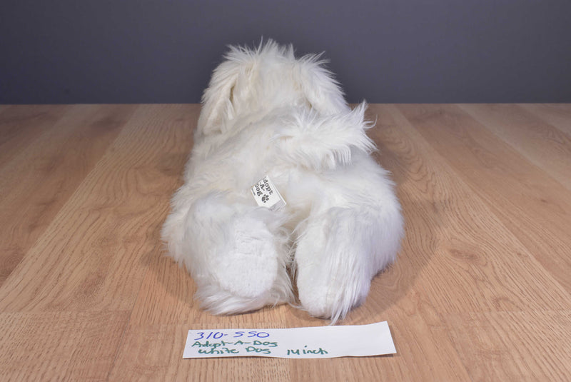 Novelty Toys Adopt-A-Dog White Dog 2010 Beanbag Plush