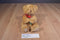 Russ Hazel Brown Bear With Red Rose Beanbag Plush
