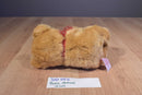 Russ Hazel Brown Bear With Red Rose Beanbag Plush
