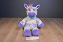 Build-A-Bear Rainbow Zebra 2014 Plush