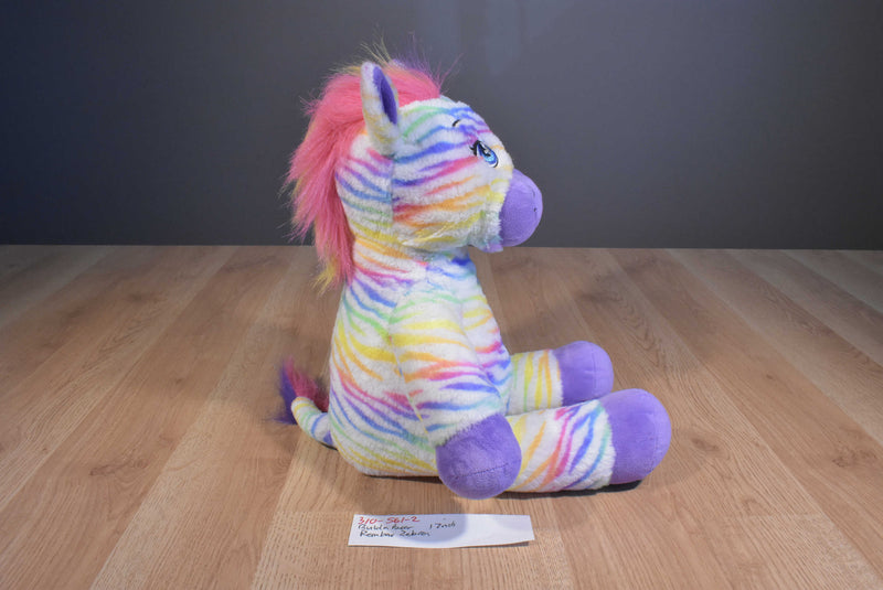 Build-A-Bear Rainbow Zebra 2014 Plush