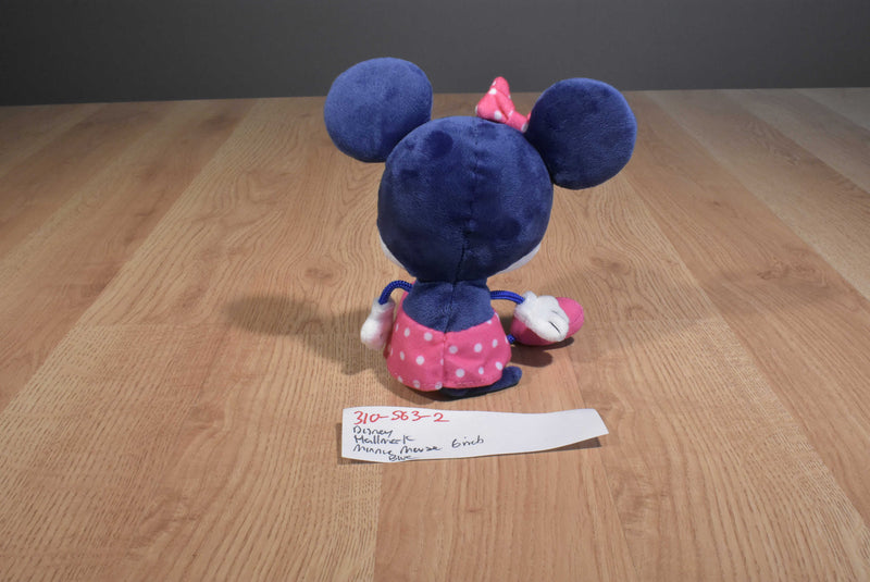 Hallmark Disney Blue Minnie Mouse in Pink Polka-dot Dress Plush