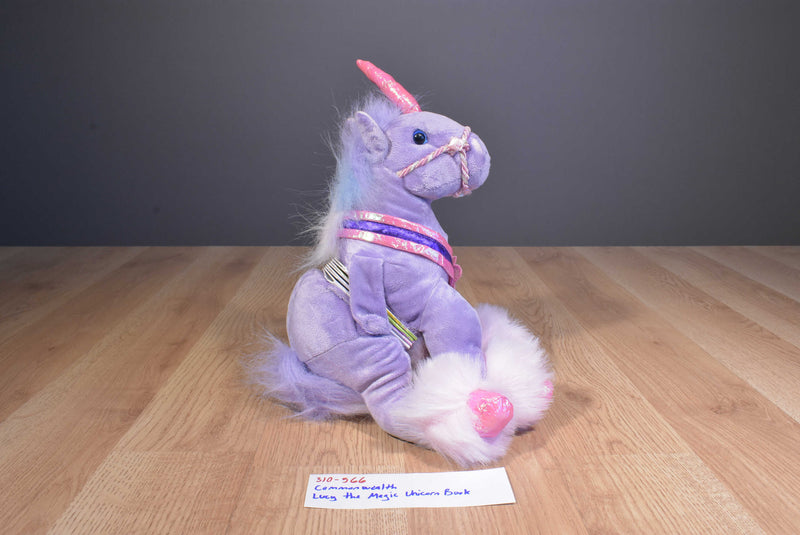 Commonwealth Books Are Fun Lucy Magic Unicorn 2004 Plush