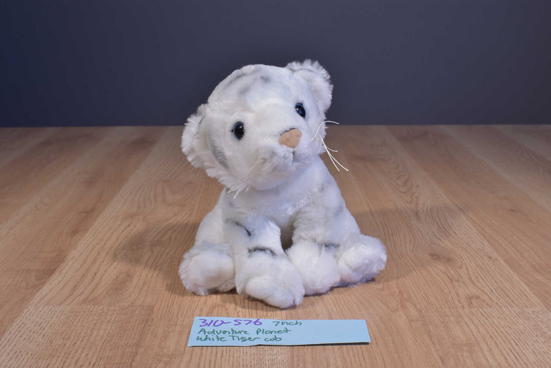 Adventure Planet White Tiger Cub Beanbag Plush