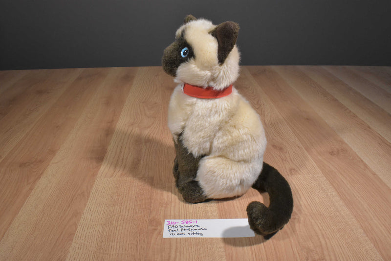 FAO Schwarz Seal Point Siamese Cat 2015 Plush