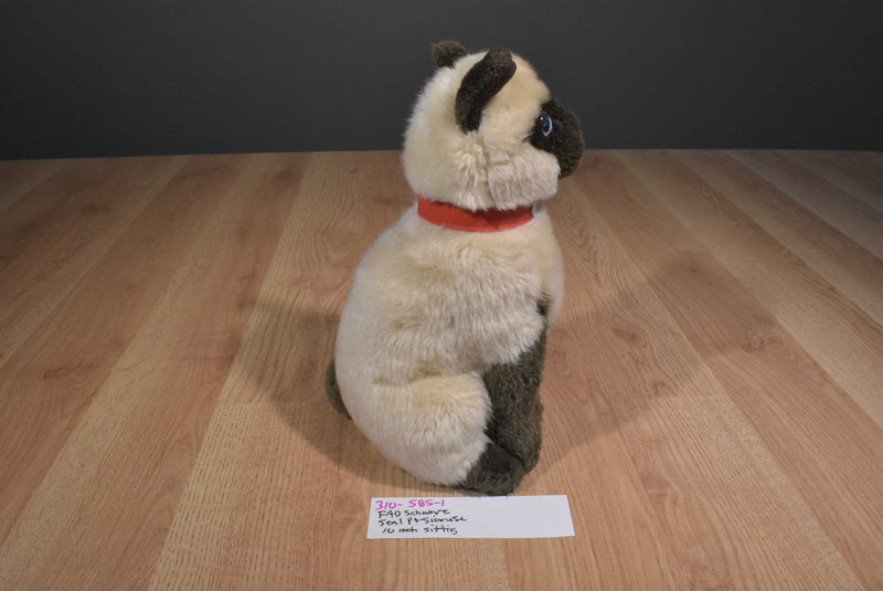 FAO Schwarz Seal Point Siamese Cat 2015 Plush