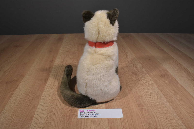 FAO Schwarz Seal Point Siamese Cat 2015 Plush