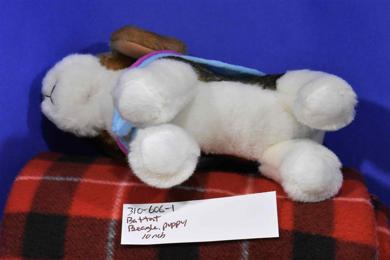Battat Pucci Pups Beagle Puppy Dog with Blue and Pink Cape Coat Plush